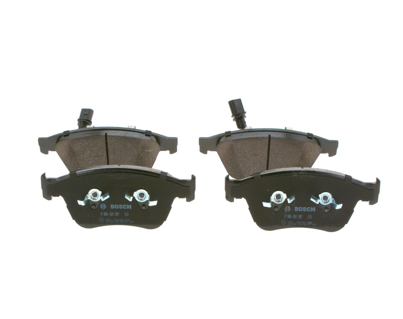 Brake Pad Set, disc brake - 0 986 424 397 BOSCH