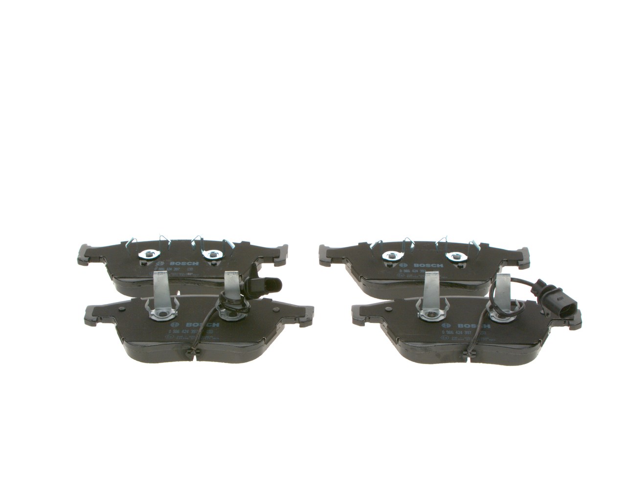 Brake Pad Set, disc brake - 0 986 424 397 BOSCH