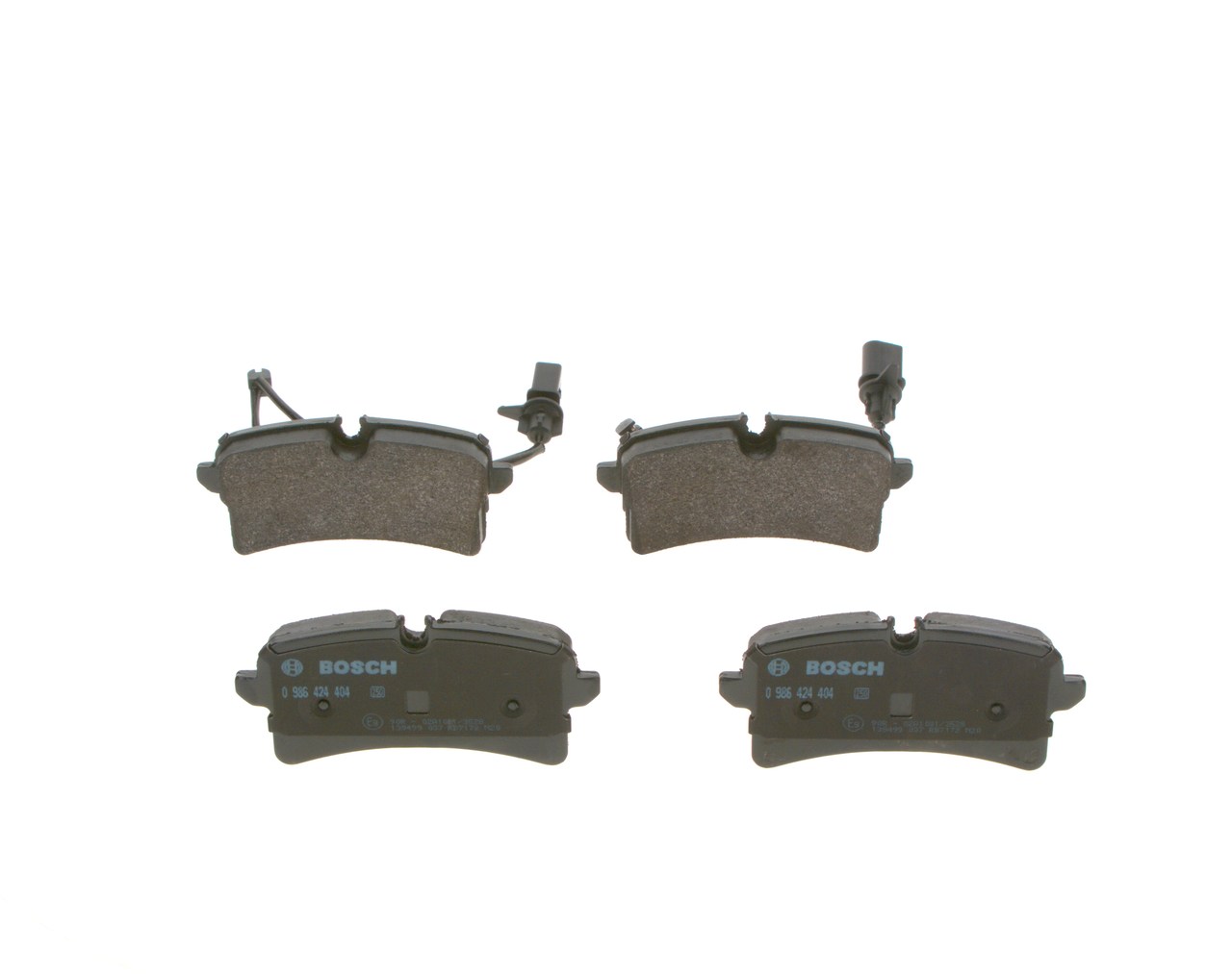 Brake Pad Set, disc brake - 0 986 424 404 BOSCH