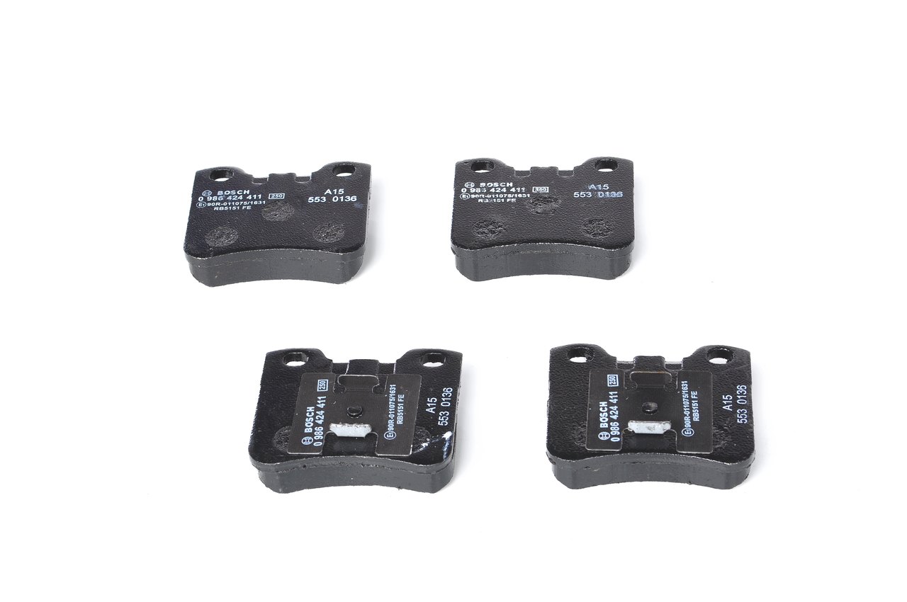 Brake Pad Set, disc brake - 0 986 424 411 BOSCH
