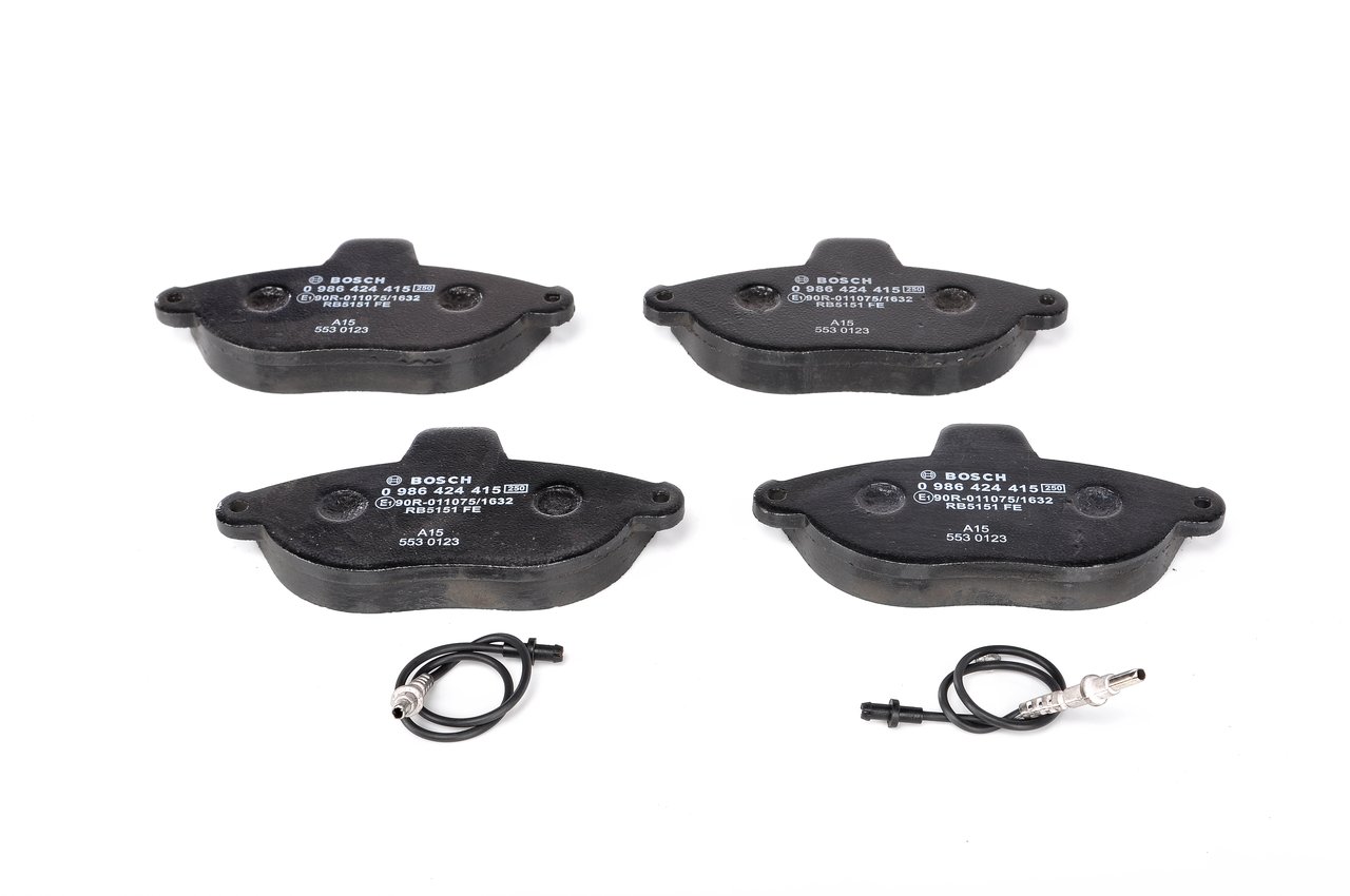 Brake Pad Set, disc brake - 0 986 424 415 BOSCH