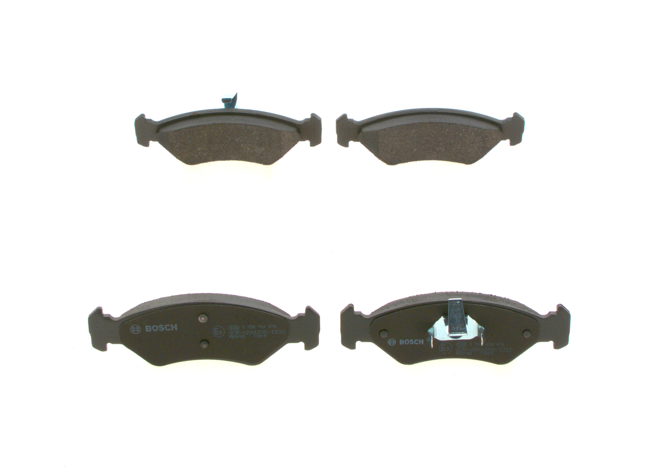 Brake Pad Set, disc brake - 0 986 424 416 BOSCH