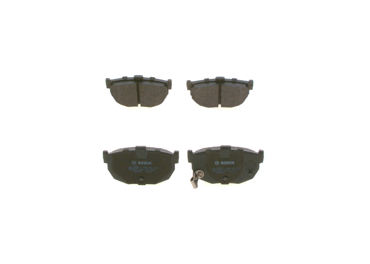 Brake Pad Set, disc brake - 0 986 424 418 BOSCH