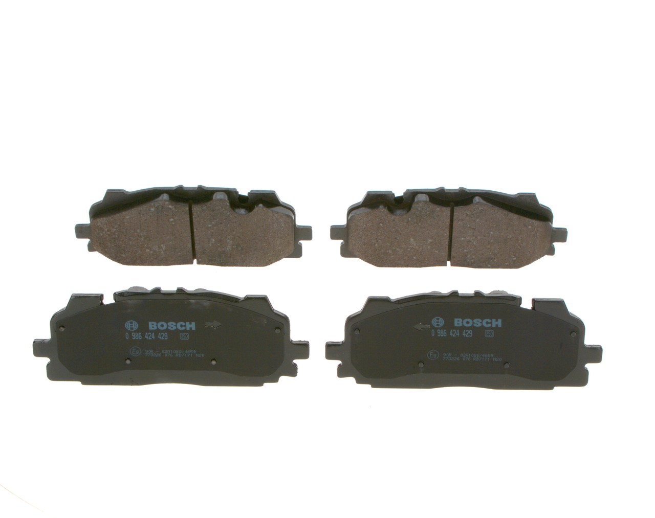 Brake Pad Set, disc brake - 0 986 424 429 BOSCH