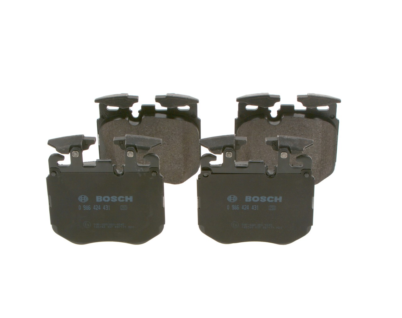Brake Pad Set, disc brake - 0 986 424 431 BOSCH