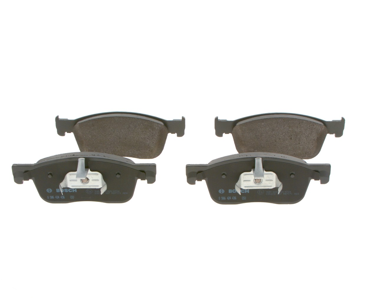 Brake Pad Set, disc brake - 0 986 424 436 BOSCH