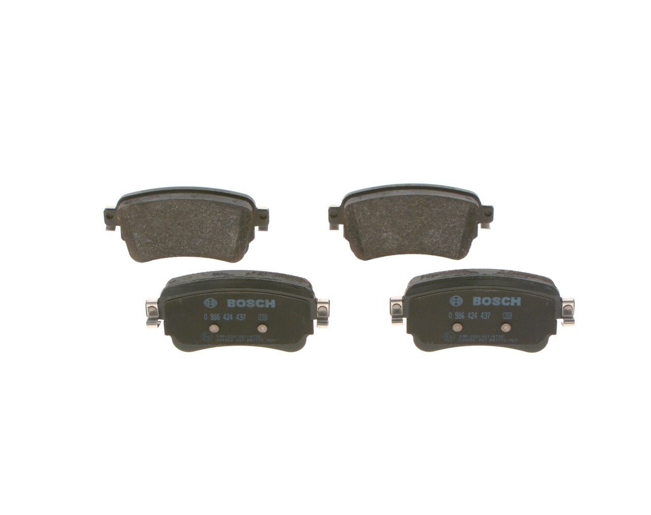 Brake Pad Set, disc brake - 0 986 424 437 BOSCH