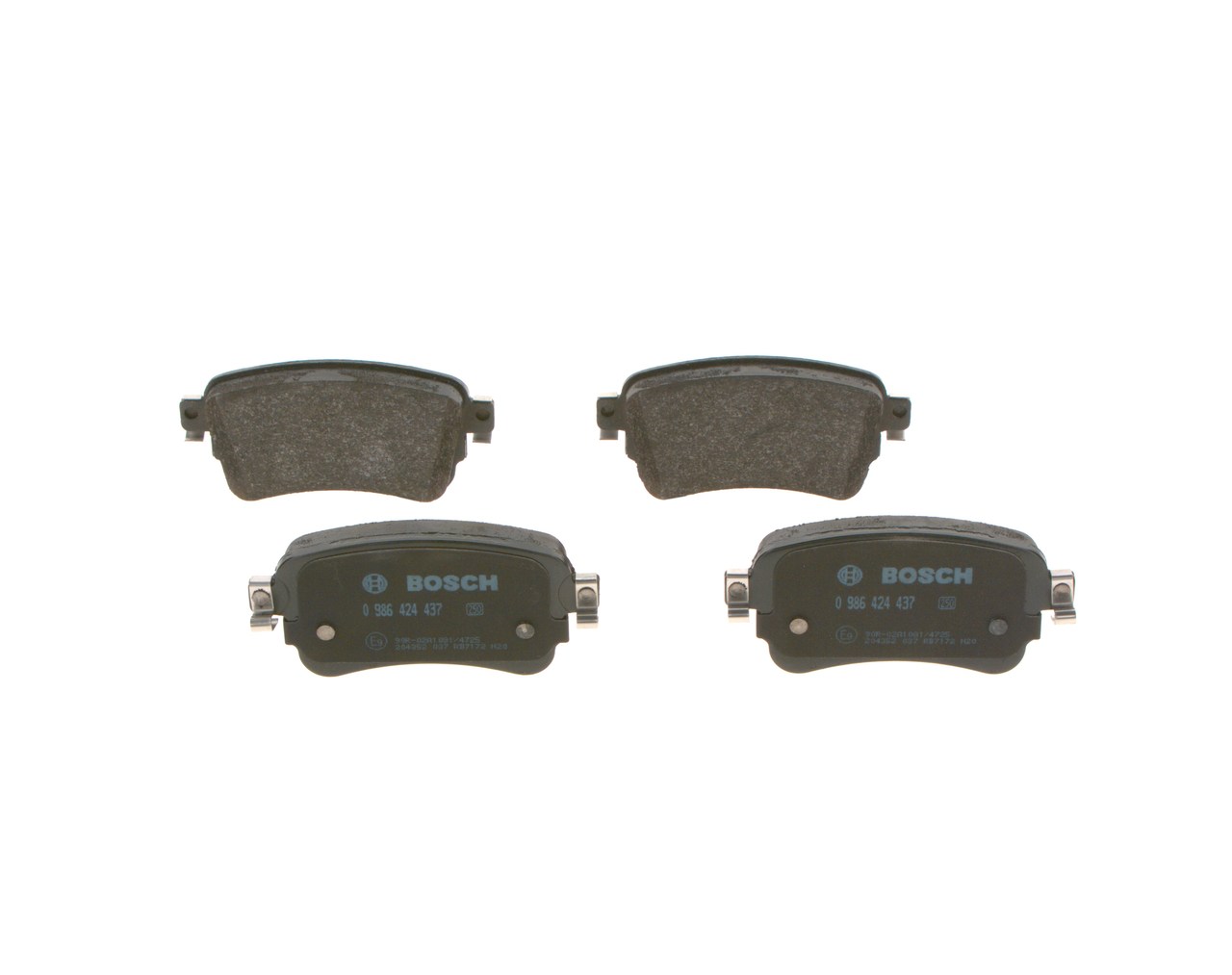Brake Pad Set, disc brake - 0 986 424 437 BOSCH