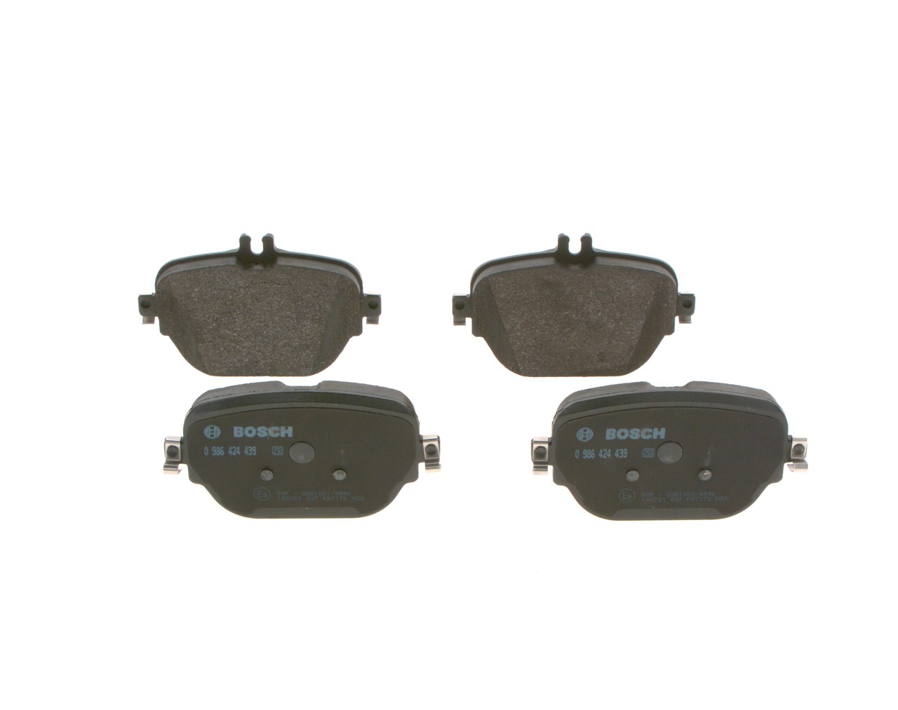 Brake Pad Set, disc brake - 0 986 424 439 BOSCH