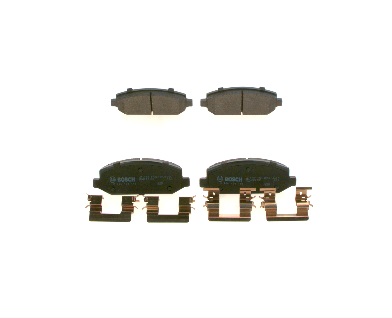 Brake Pad Set, disc brake - 0 986 424 440 BOSCH