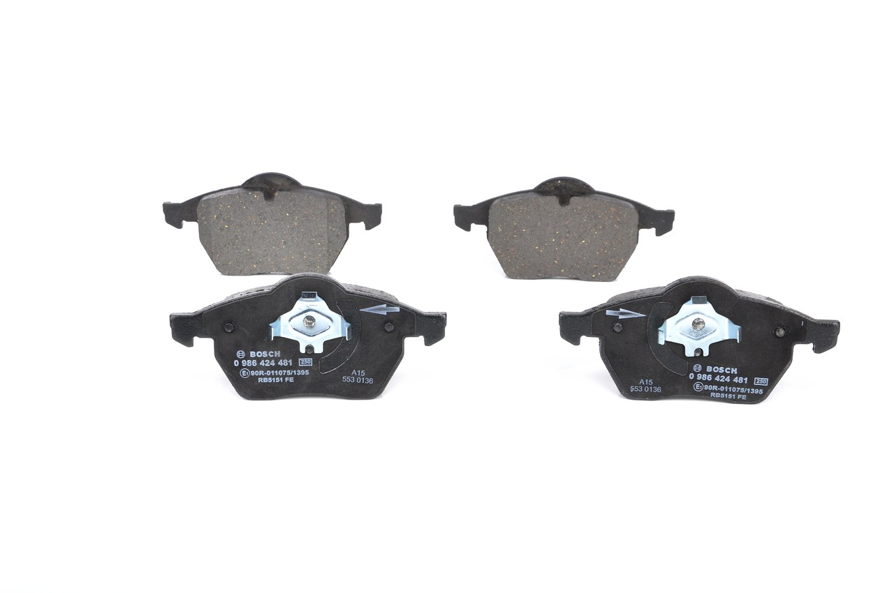 Brake Pad Set, disc brake - 0 986 424 481 BOSCH