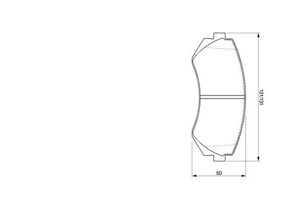 Brake Pad Set, disc brake - 0 986 424 489 BOSCH