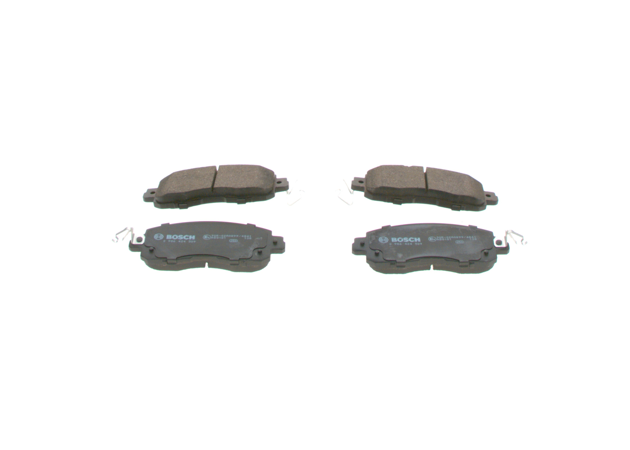 Brake Pad Set, disc brake - 0 986 424 509 BOSCH