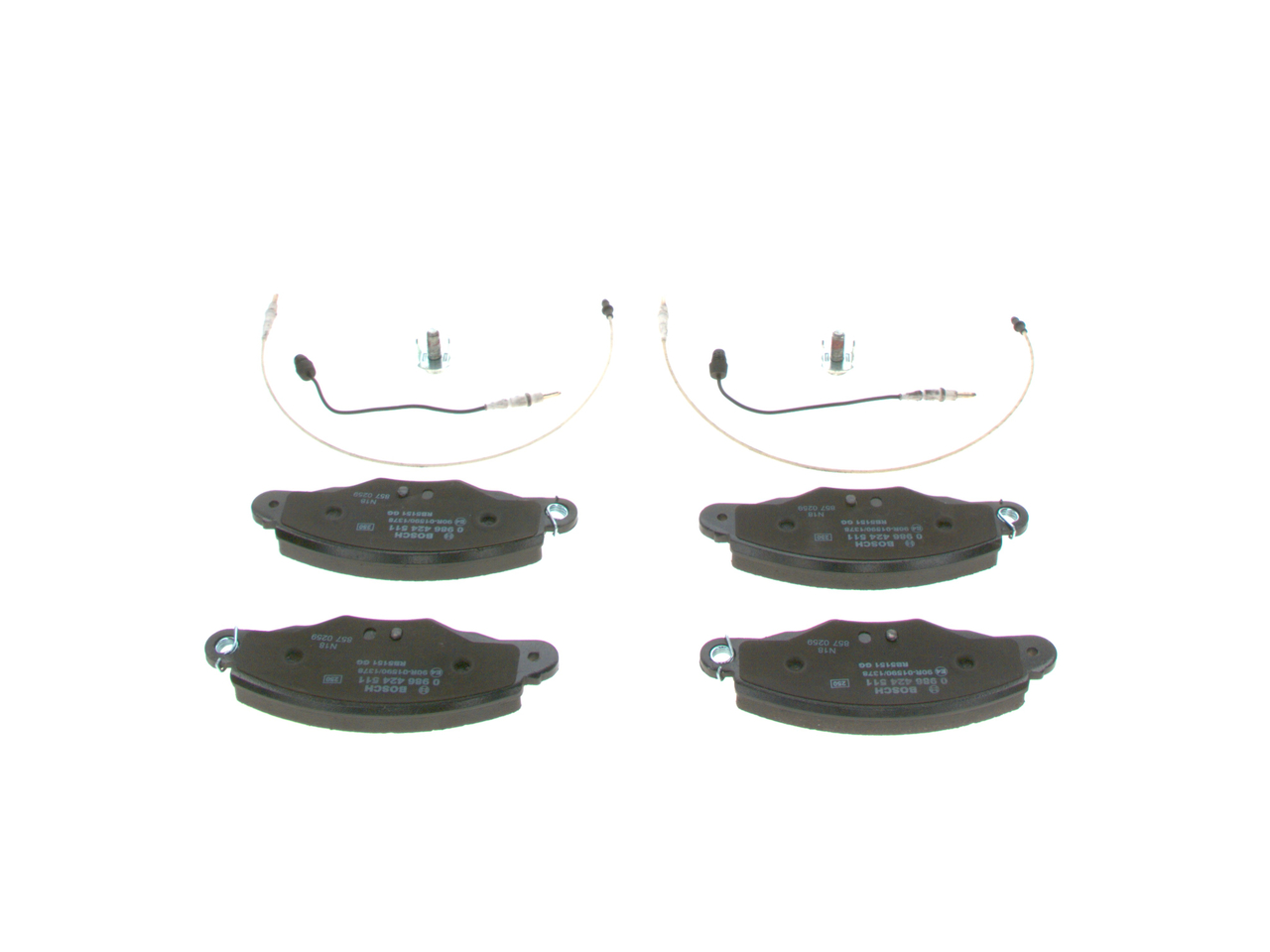 Brake Pad Set, disc brake - 0 986 424 511 BOSCH