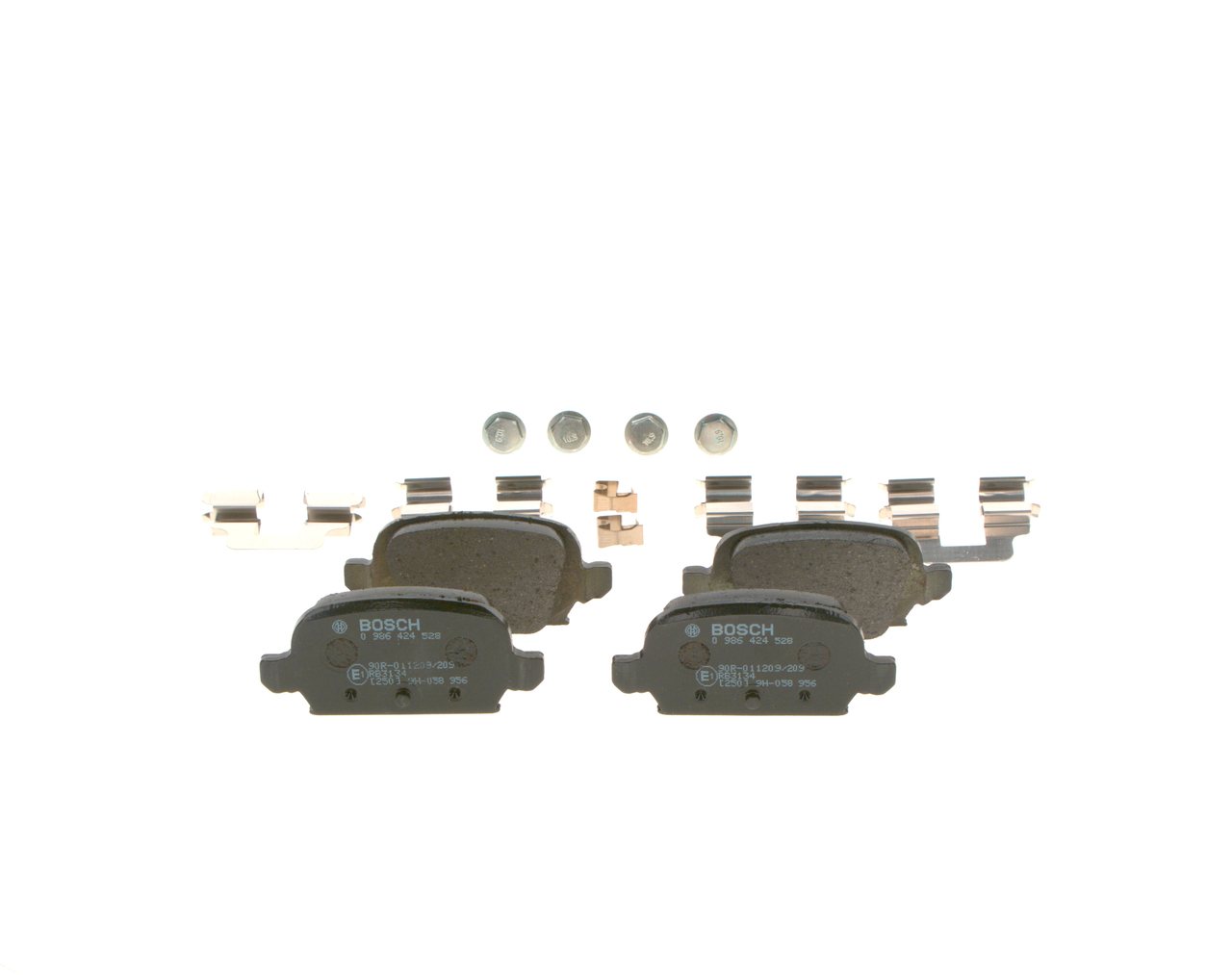 Brake Pad Set, disc brake - 0 986 424 528 BOSCH