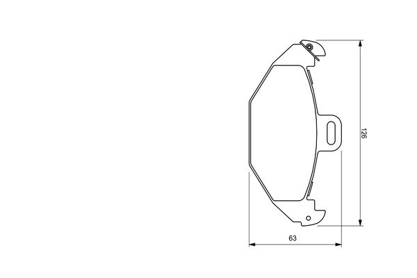 Brake Pad Set, disc brake - 0 986 424 532 BOSCH