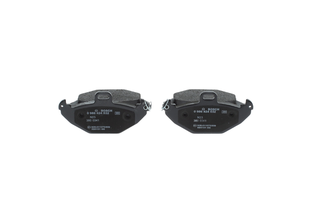 Brake Pad Set, disc brake - 0 986 424 532 BOSCH
