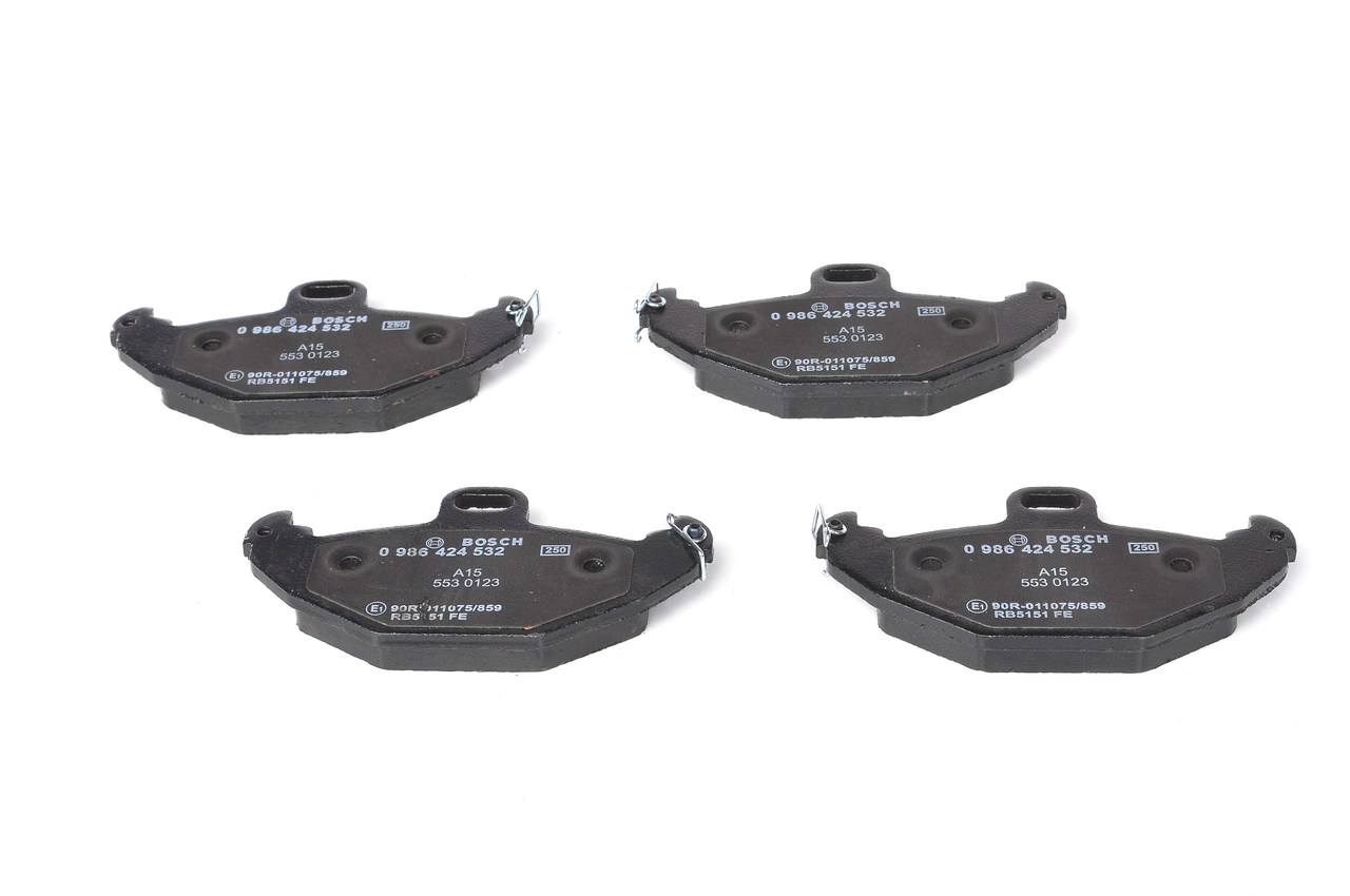 Brake Pad Set, disc brake - 0 986 424 532 BOSCH