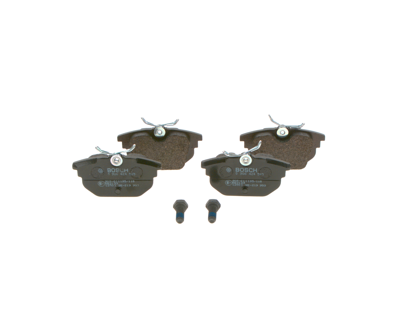 Bremsbelagsatz, Scheibenbremse - 0 986 424 545 BOSCH