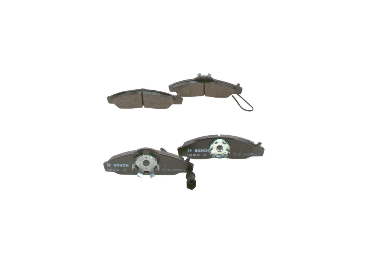 Brake Pad Set, disc brake - 0 986 424 551 BOSCH