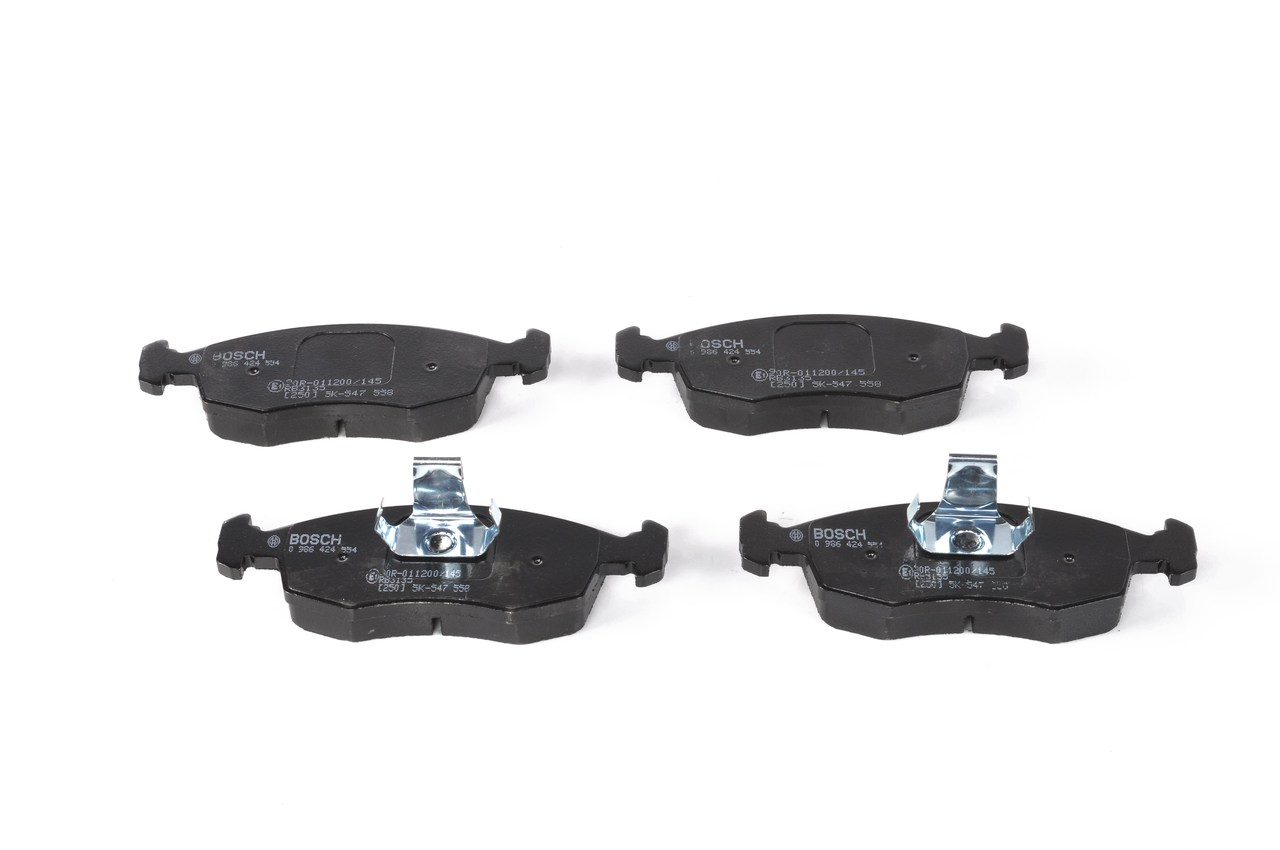 Brake Pad Set, disc brake - 0 986 424 554 BOSCH