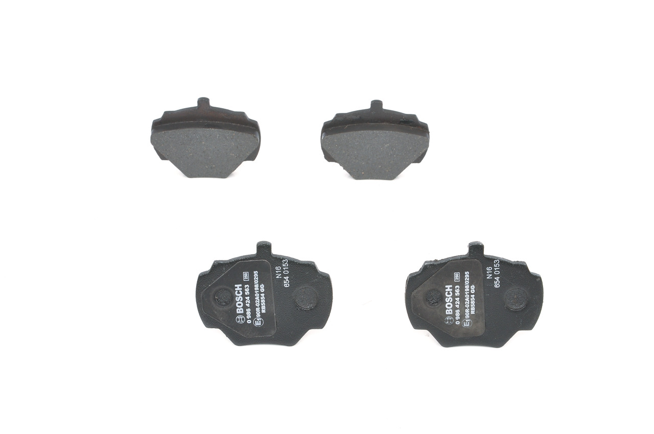 Brake Pad Set, disc brake - 0 986 424 563 BOSCH
