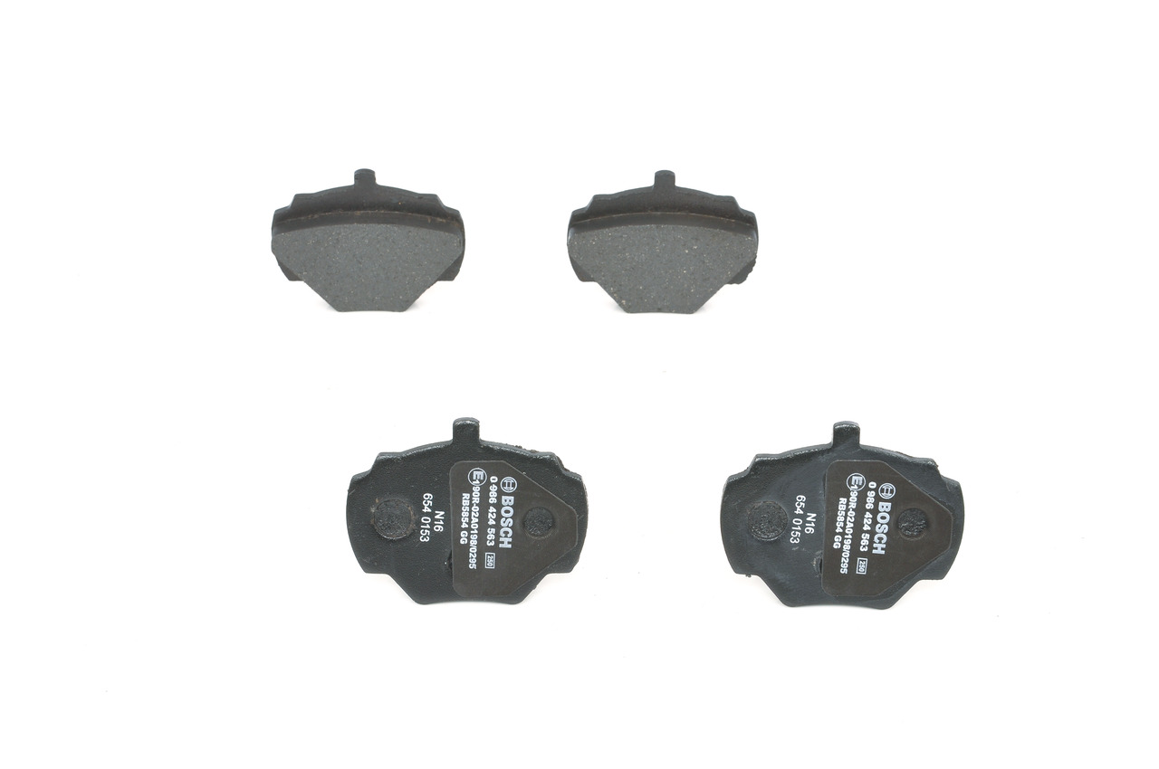 Brake Pad Set, disc brake - 0 986 424 563 BOSCH