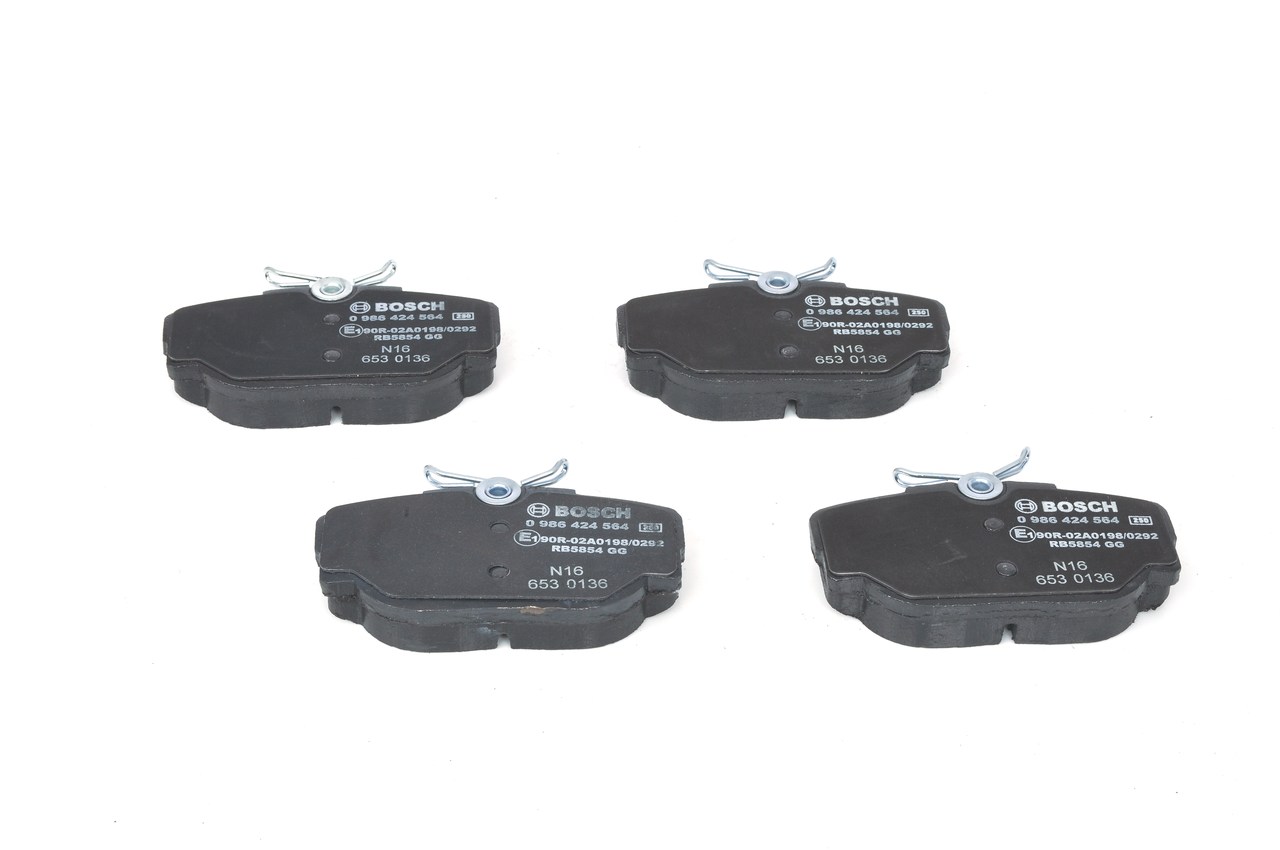 Brake Pad Set, disc brake - 0 986 424 564 BOSCH