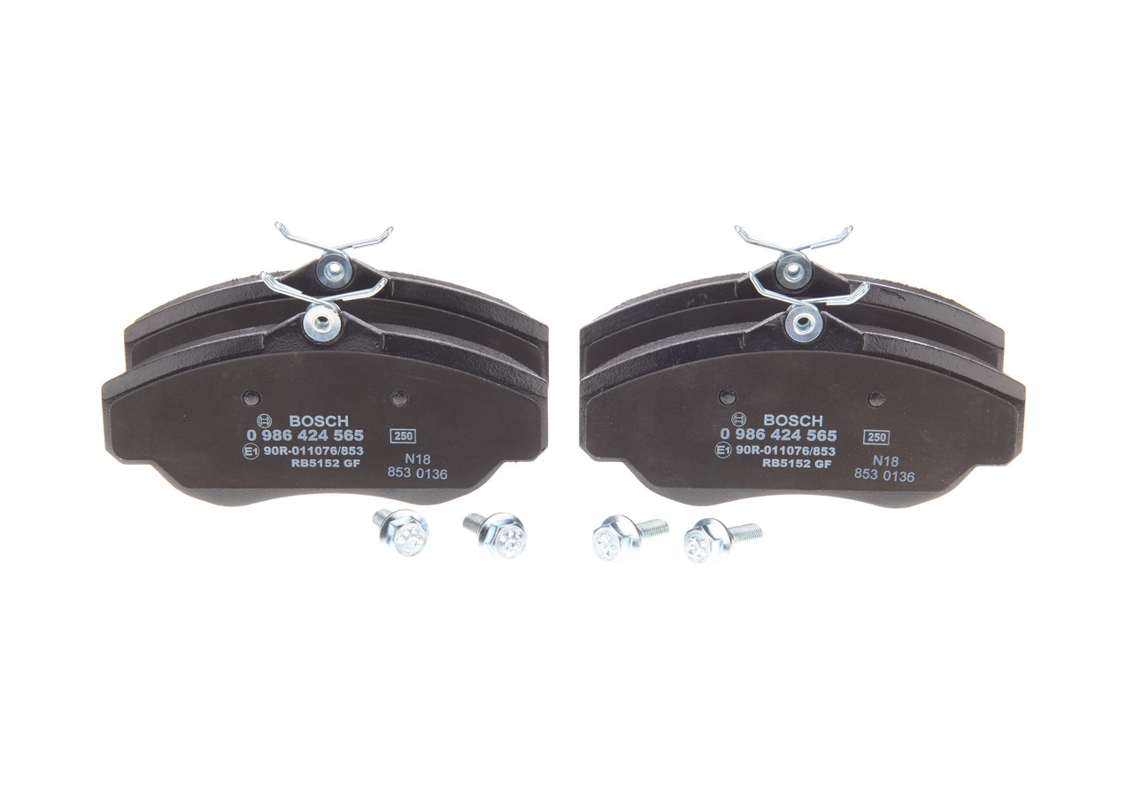 Brake Pad Set, disc brake - 0 986 424 565 BOSCH