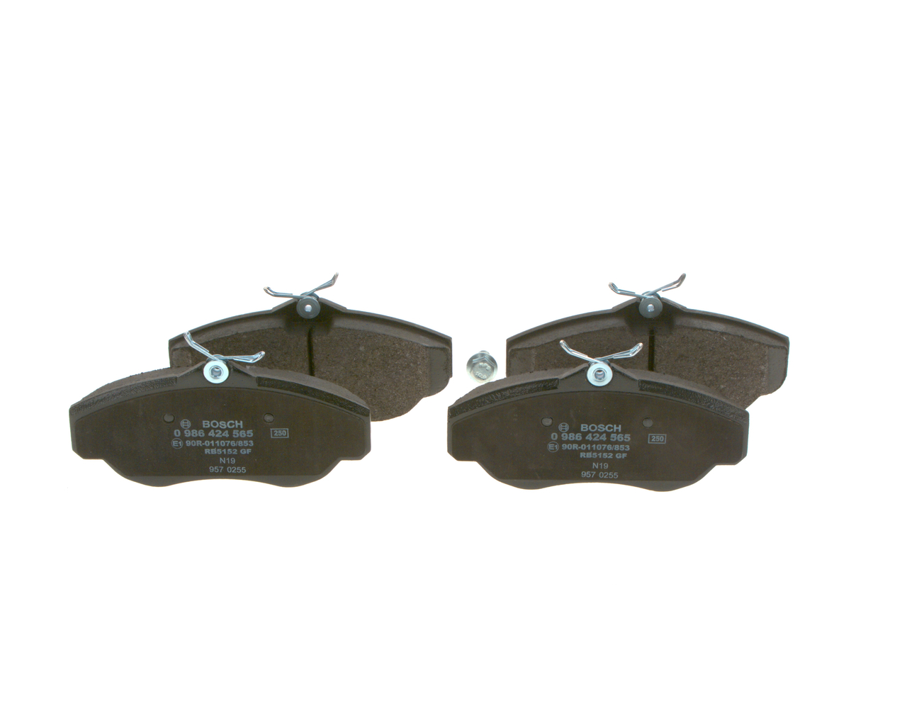 Brake Pad Set, disc brake - 0 986 424 565 BOSCH