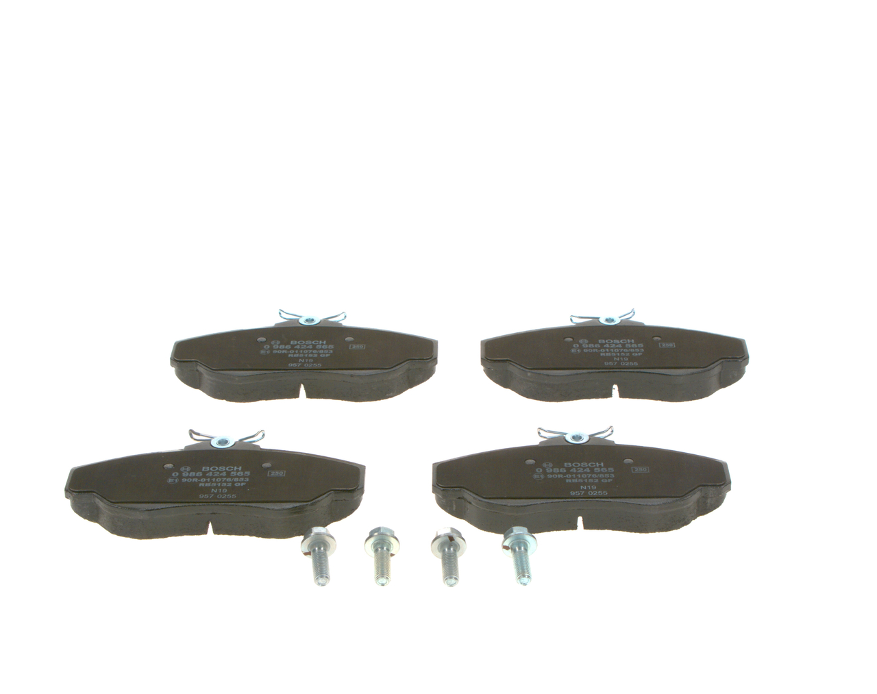 Brake Pad Set, disc brake - 0 986 424 565 BOSCH
