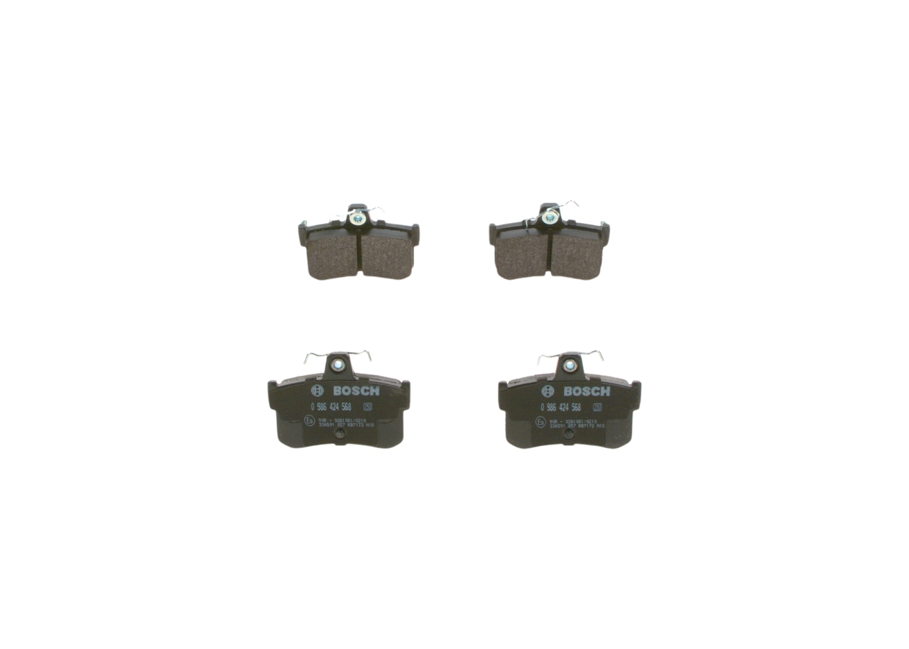 Brake Pad Set, disc brake - 0 986 424 568 BOSCH