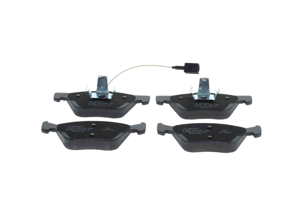 Brake Pad Set, disc brake - 0 986 424 578 BOSCH