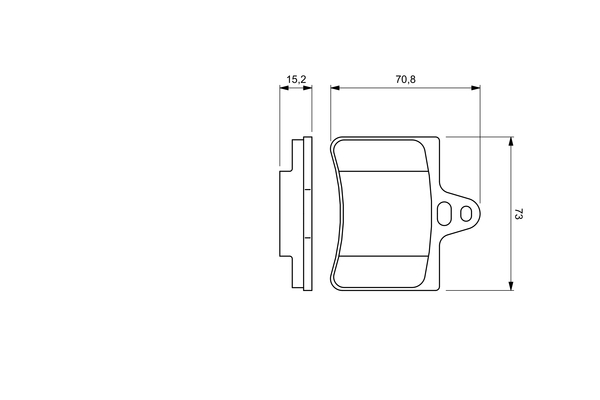 Brake Pad Set, disc brake - 0 986 424 580 BOSCH