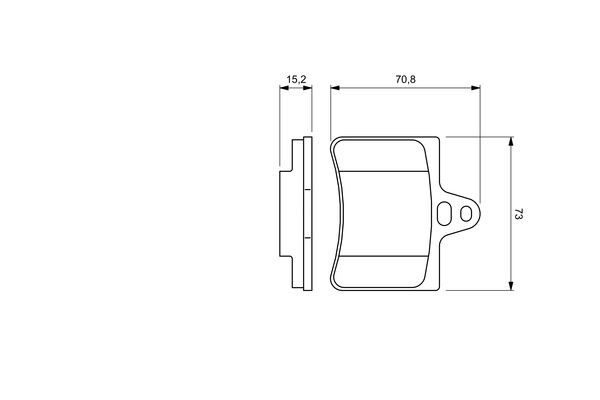 Brake Pad Set, disc brake - 0 986 424 580 BOSCH
