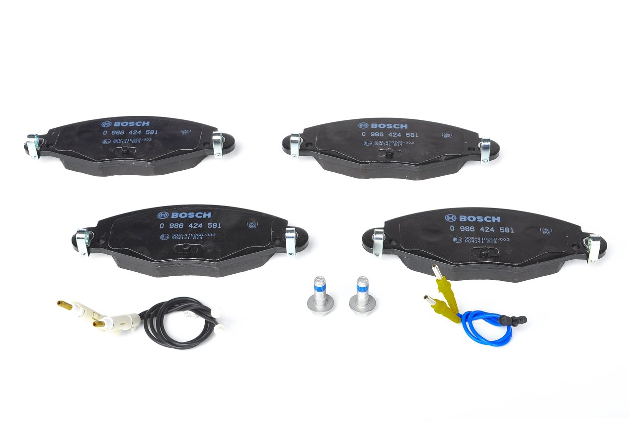 Brake Pad Set, disc brake - 0 986 424 581 BOSCH