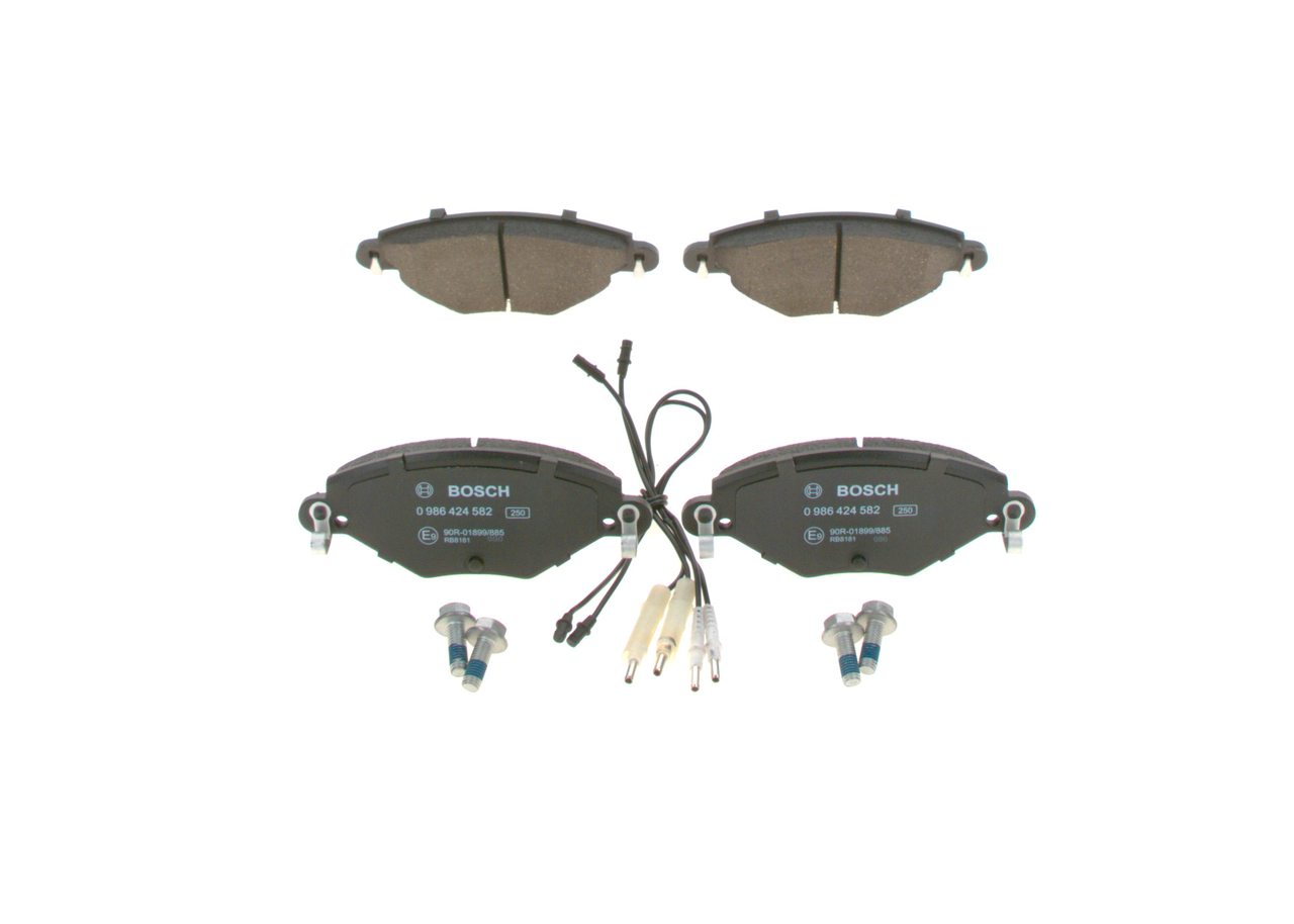 Brake Pad Set, disc brake - 0 986 424 582 BOSCH