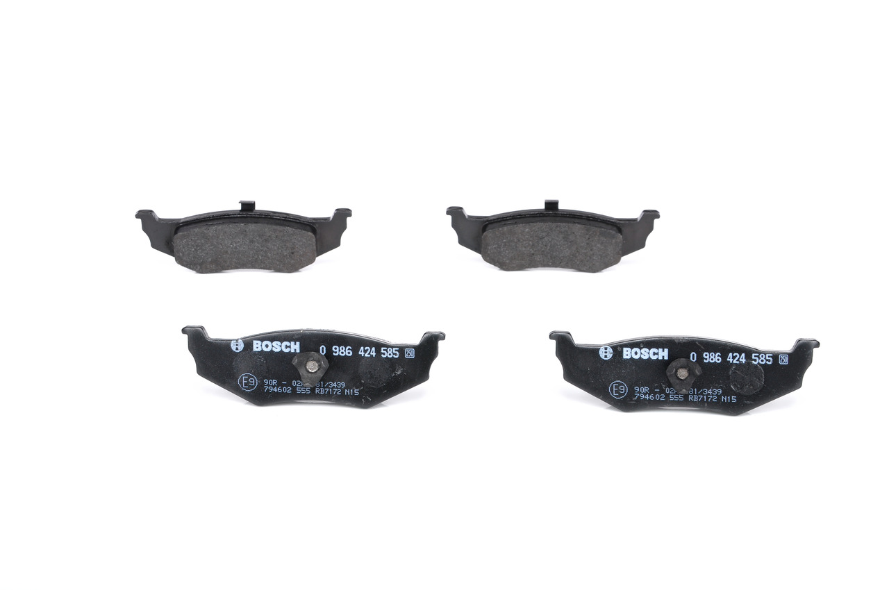 Brake Pad Set, disc brake - 0 986 424 585 BOSCH