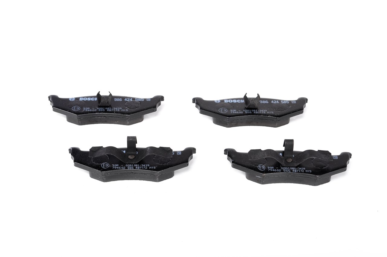 Brake Pad Set, disc brake - 0 986 424 585 BOSCH