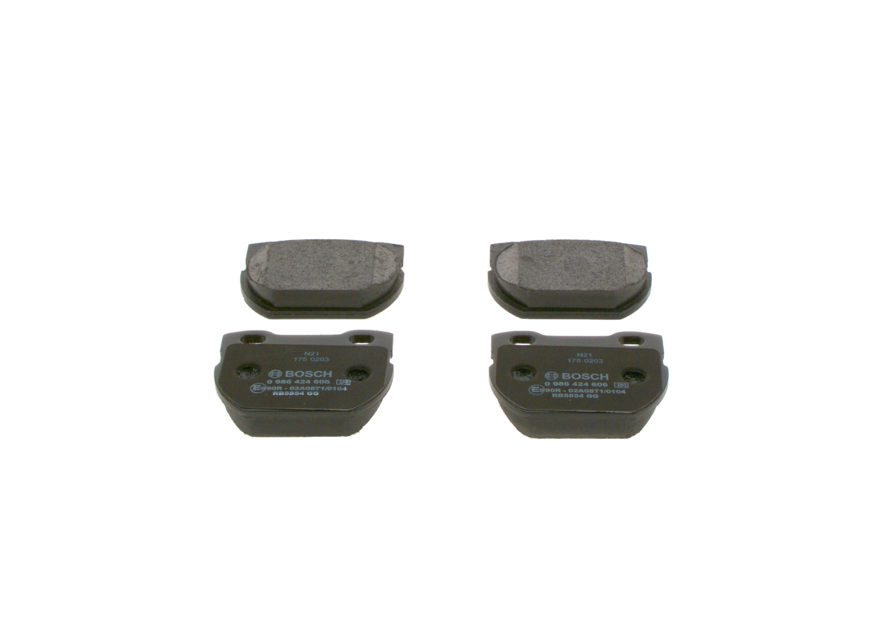 Brake Pad Set, disc brake - 0 986 424 606 BOSCH