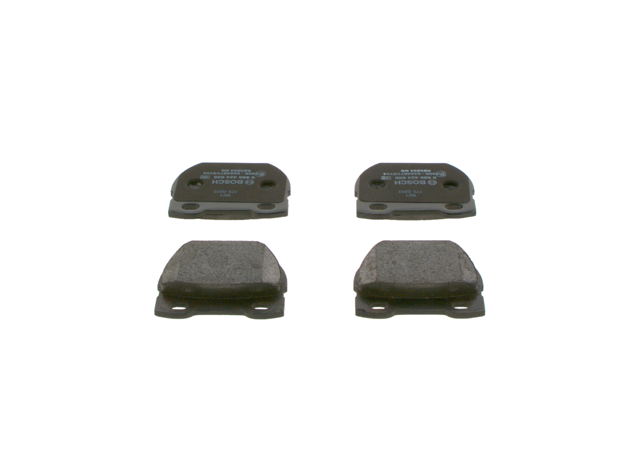 Brake Pad Set, disc brake - 0 986 424 606 BOSCH