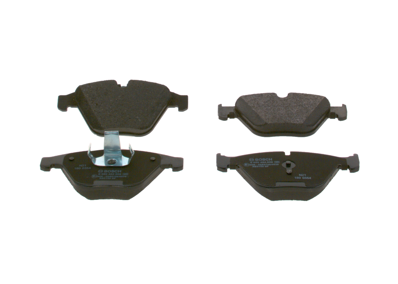 Brake Pad Set, disc brake - 0 986 424 608 BOSCH