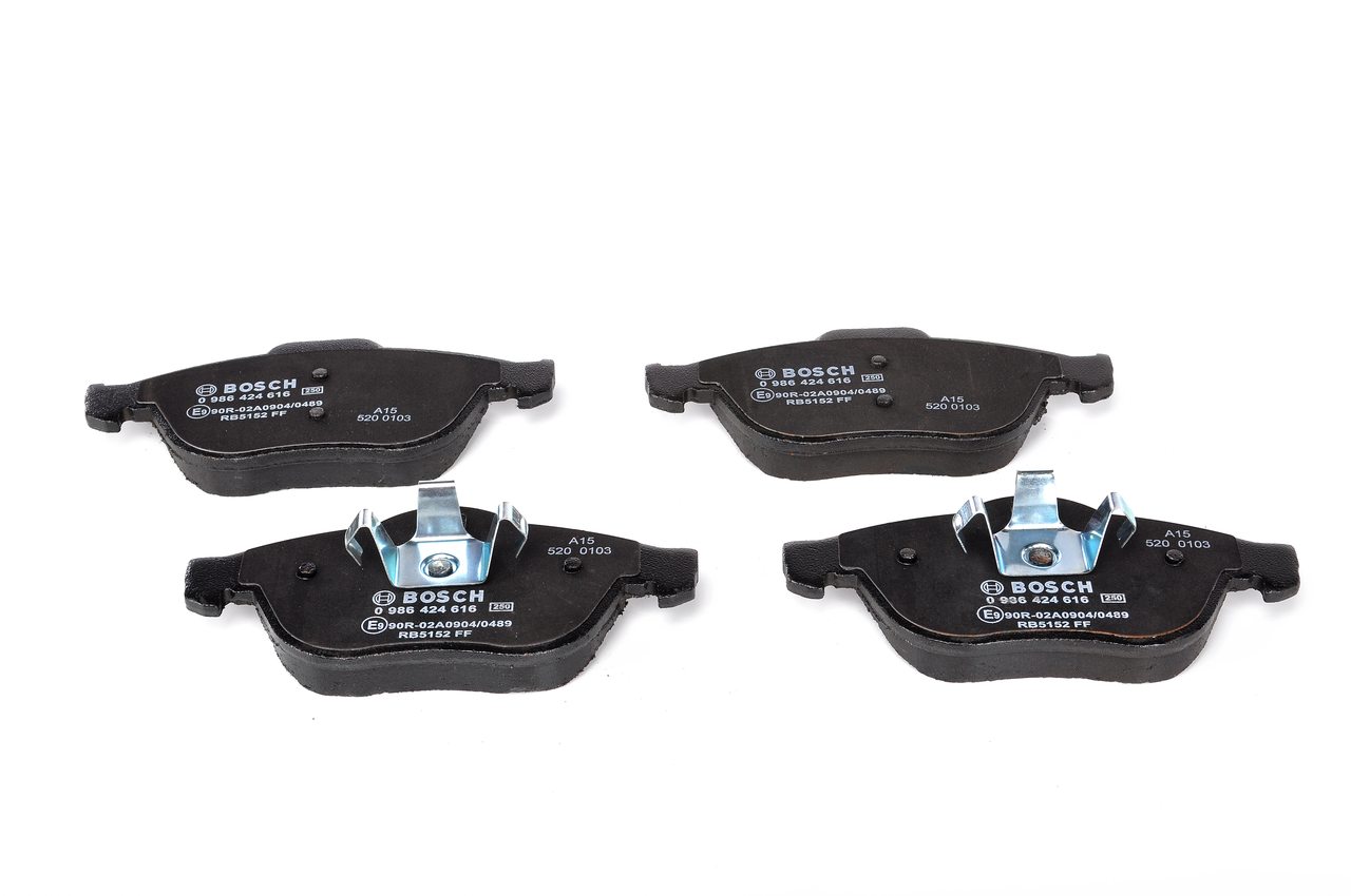 Brake Pad Set, disc brake - 0 986 424 616 BOSCH