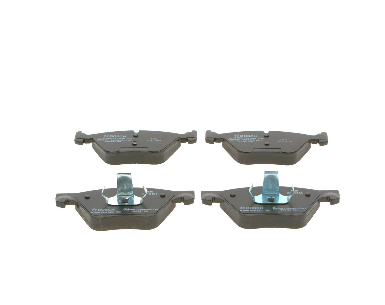 Brake Pad Set, disc brake - 0 986 424 620 BOSCH