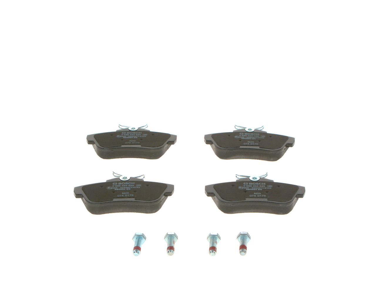 Brake Pad Set, disc brake - 0 986 424 625 BOSCH