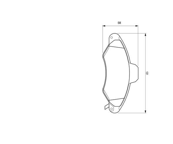 Brake Pad Set, disc brake - 0 986 424 644 BOSCH