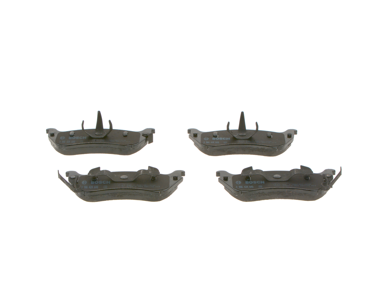 Brake Pad Set, disc brake - 0 986 424 648 BOSCH