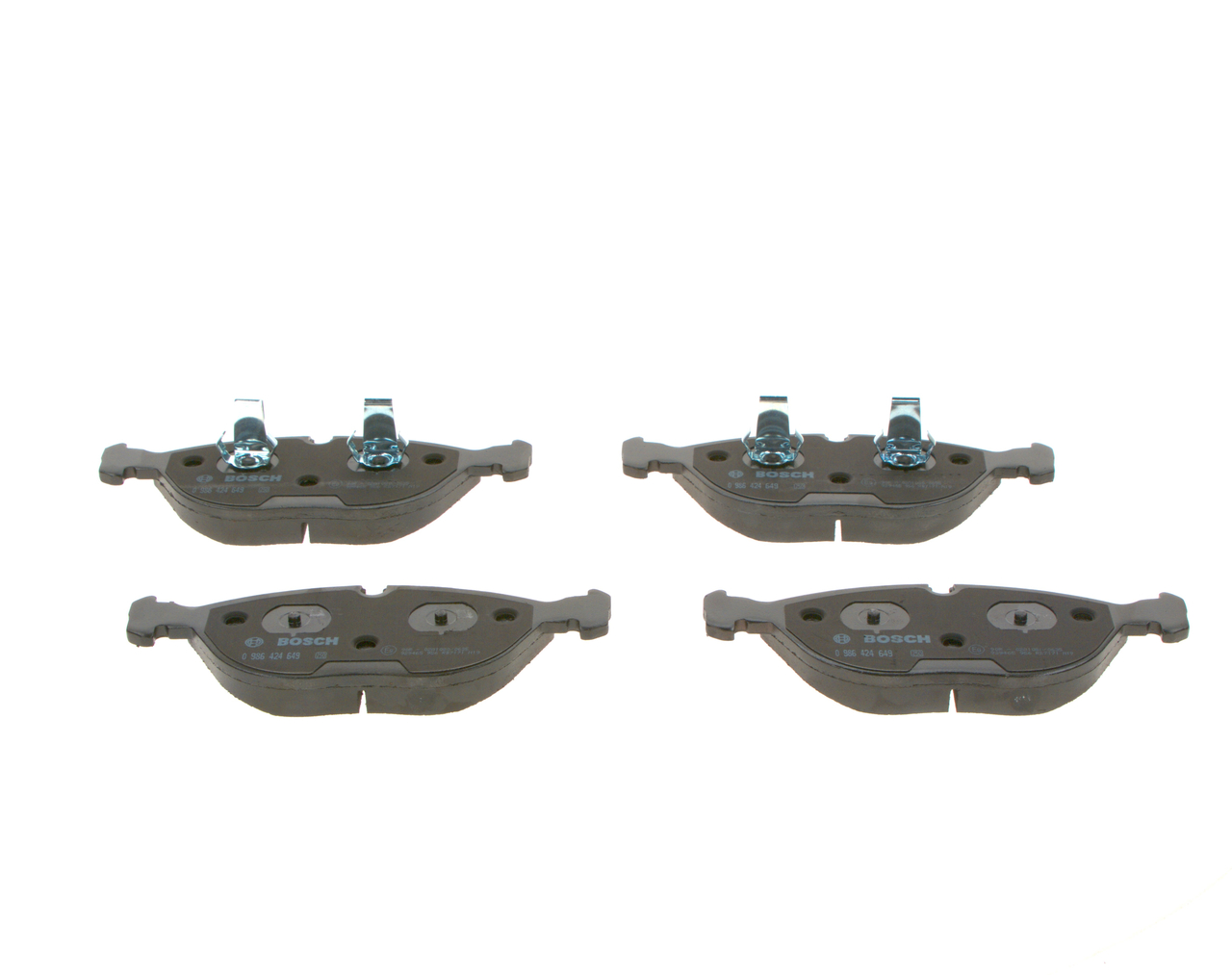 Brake Pad Set, disc brake - 0 986 424 649 BOSCH
