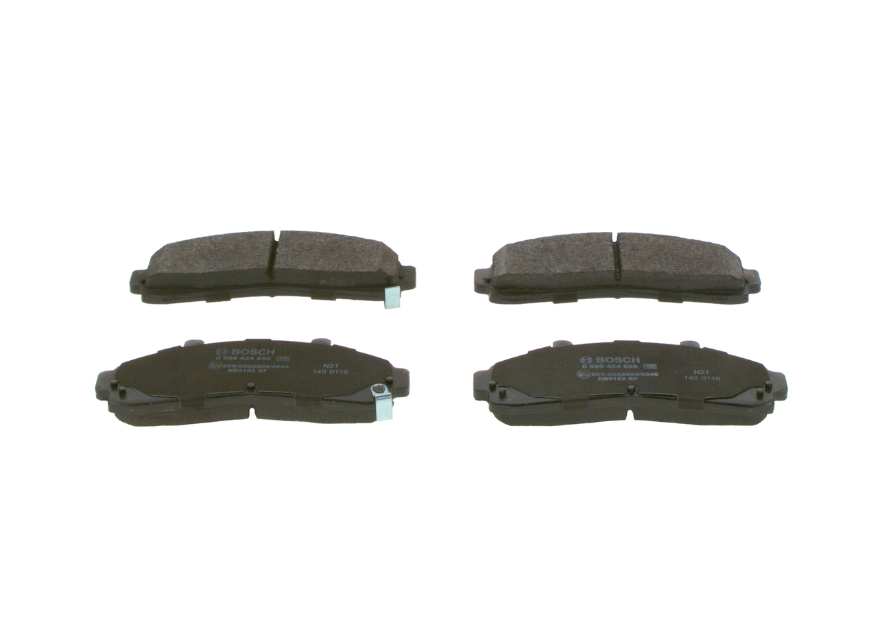 Brake Pad Set, disc brake - 0 986 424 656 BOSCH