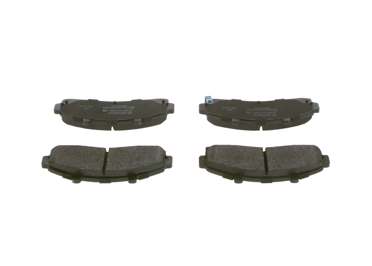 Brake Pad Set, disc brake - 0 986 424 656 BOSCH